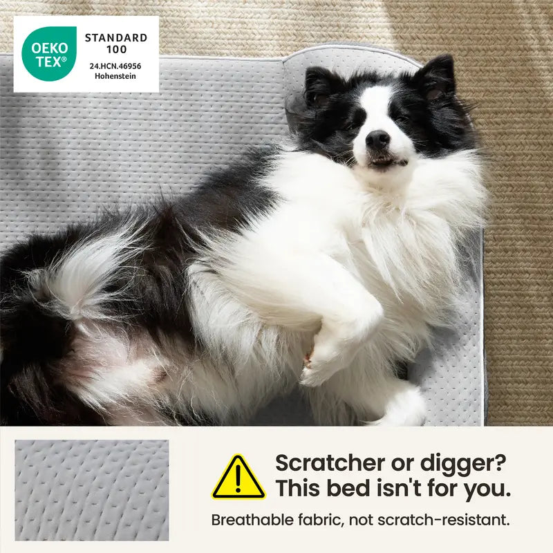 Lesure Realortho Orthopedic Dog Bed for Large and Senior Dogs - 3-Layer Premium Memory Foam with Joint Protection, Waterproof Washable Cover, Ideal for Deep Sleep and Comfort