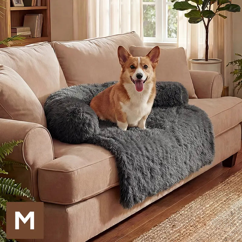 【Fall Deals for You】Fluffy Fabric Pet Sofa Mat - Soft Texture Cozy Resting Pad for Small/Medium/Large Dogs & Cats, Pet Home Furniture Accessory