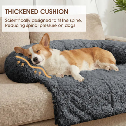 【Fall Deals for You】Fluffy Fabric Pet Sofa Mat - Soft Texture Cozy Resting Pad for Small/Medium/Large Dogs & Cats, Pet Home Furniture Accessory