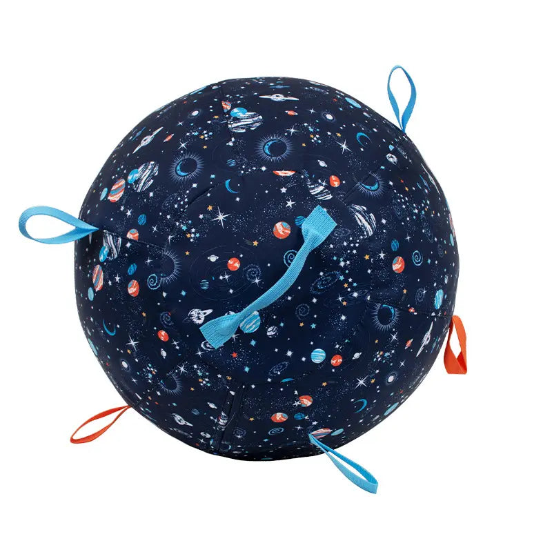 Interactive Giant Herding Ball for Dogs - 18" & 22" Outdoor Exercise Toy with Grab Loops for Medium and Large Breeds