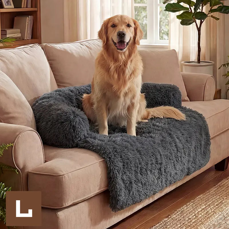【Fall Deals for You】Fluffy Fabric Pet Sofa Mat - Soft Texture Cozy Resting Pad for Small/Medium/Large Dogs & Cats, Pet Home Furniture Accessory