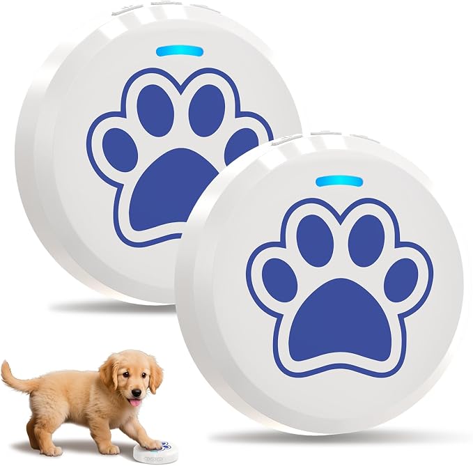 Chunhee Dog Potty Training Doorbell Kit - Chew-Proof, 36 Custom Sounds, 0-115Db Adjustable Volume, Touch Button, Potty Alert, Indoor & Outdoor Pet Supplies That Reduces Accidents