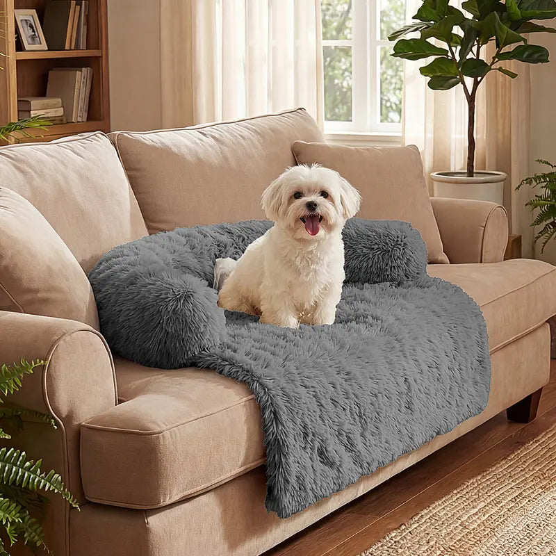 【Fall Deals for You】Fluffy Fabric Pet Sofa Mat - Soft Texture Cozy Resting Pad for Small/Medium/Large Dogs & Cats, Pet Home Furniture Accessory