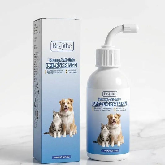 Gentle Ear Cleaner Spray for Dogs and Cats - Safe and Effective