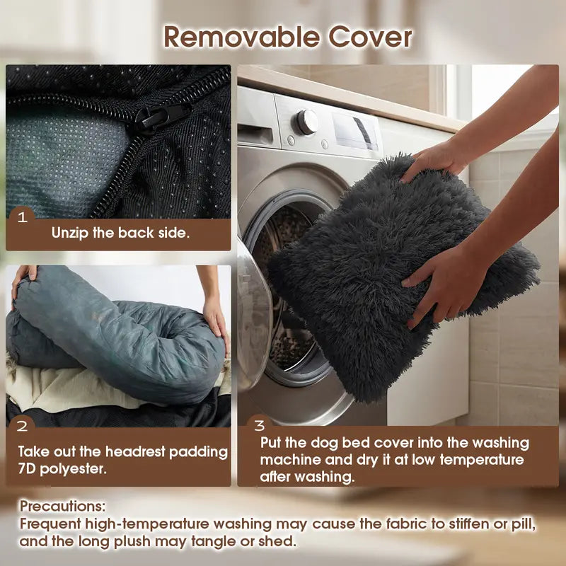 【Fall Deals for You】Fluffy Fabric Pet Sofa Mat - Soft Texture Cozy Resting Pad for Small/Medium/Large Dogs & Cats, Pet Home Furniture Accessory