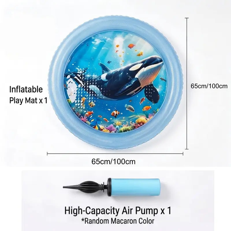 Thickened Anti-Scratch Leakproof Cat Water Mat - Durable Indoor Interactive Toy and Cooling Mat, Ideal for Christmas Gifts and Pet Accessories