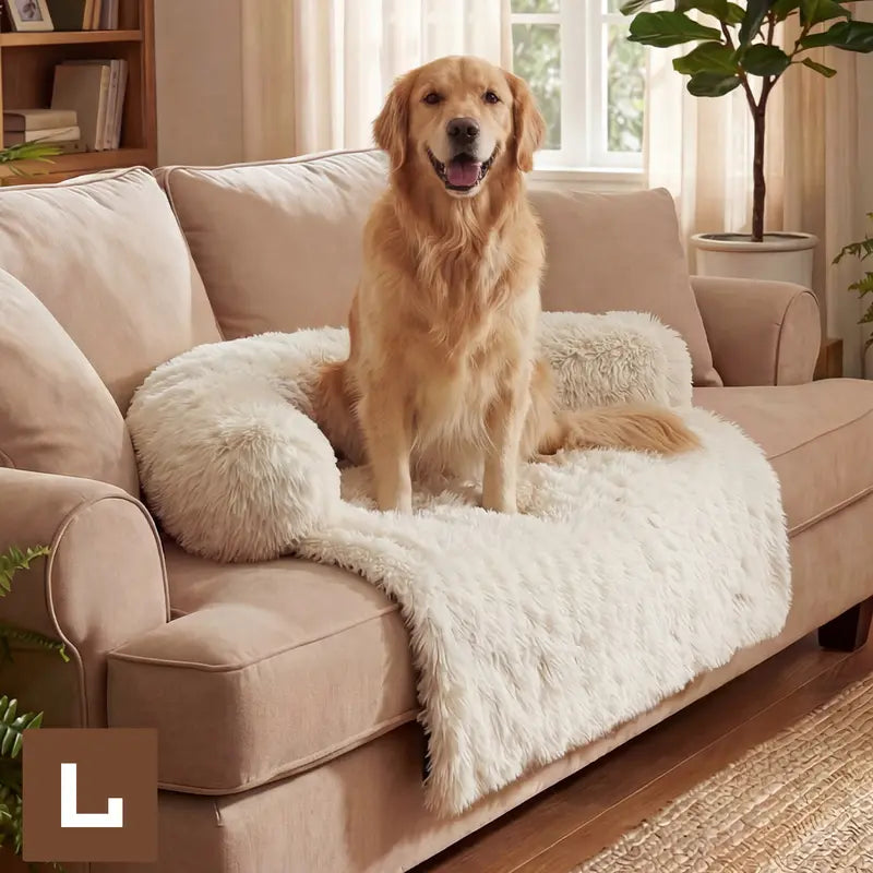 【Fall Deals for You】Fluffy Fabric Pet Sofa Mat - Soft Texture Cozy Resting Pad for Small/Medium/Large Dogs & Cats, Pet Home Furniture Accessory